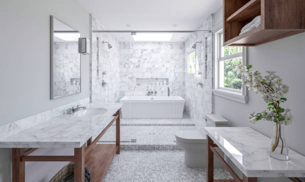 Bathroom natural Stone | Carpets And More, Inc